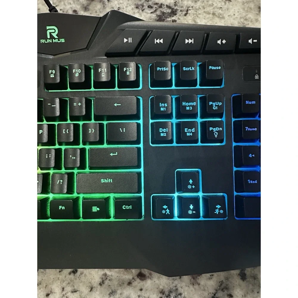Run Mus Wired Gaming Keyboard And Mouse